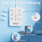 🎁 Hot Sale – 50% OFF! ⚡ 20-in-1 Power Strip with Overload Protection – 14 AC + 4 USB + 2 Type-C Ports, Wall-Mountable & Space-Saving! 🔌💻