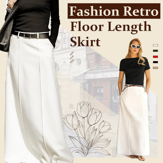 🔥New Arrival - 60% OFF NOW🔥Women’s Fashion Retro Floor Length Skirt