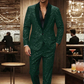 📢📢50% OFF !!!⏰Men's Black Sparkle Tuxedo Suit Set