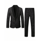 📢📢50% OFF !!!⏰Men's Black Sparkle Tuxedo Suit Set