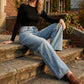 📢60% OFF NOW!!!⏰Rhinestone Embellished Wide-Leg Denim Jeans