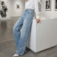 📢60% OFF NOW!!!⏰Rhinestone Embellished Wide-Leg Denim Jeans