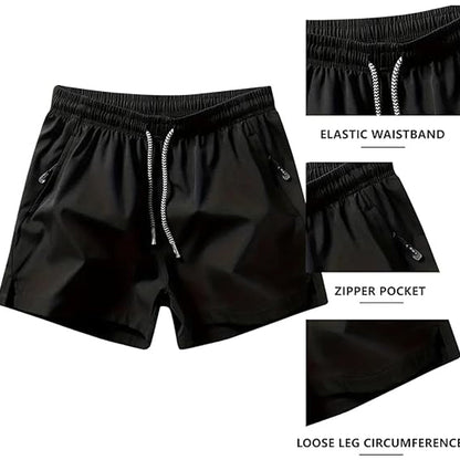 📢📢50% OFF !!!⏰Men's Quick-Dry Athletic Shorts with Zipper Pockets