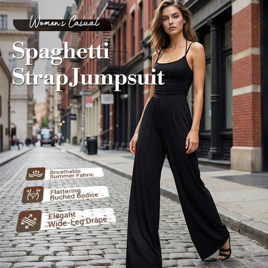 📢📢55% OFF !!!⏰Women's Casual Spaghetti Strap Jumpsuit