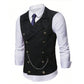 Men's Casual Retro Slim Fit Dress Vests for Suit or Tuxedo
