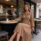 👗New arrival 50% OFF!🥰Women's Long-Sleeve Smocked Ruffle Maxi Dress