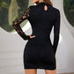Women’s Stylish Long Sleeve Cutout Bodycon Dress