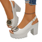 ⏳Time-Limited Special⏰Chunky Heel Sandals – 9.5cm Block Heel, Secure Buckle & Rugged Grip 💃