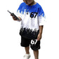 ⏳50% OFF NOW !!⏰Boys' 3D Print T-Shirt & Shorts Set