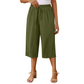 📢📢50% OFF !! ⏰Women's Casual Drawstring Waist Capri Pants