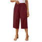 📢📢50% OFF !! ⏰Women's Casual Drawstring Waist Capri Pants