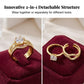 🔥2026 Hot Sale 50% OFF🔥2-in-1 Gold-Tone Zirconia Open Ring