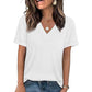 Women's V-Neck Short Sleeve Casual T-Shirt