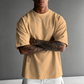 Men's Loose Fit Short Sleeve Shirt – Premium Cotton Blend, Urban Graphic Print & Oversized Casual Style