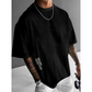 Men's Loose Fit Short Sleeve Shirt – Premium Cotton Blend, Urban Graphic Print & Oversized Casual Style