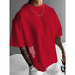 Men's Loose Fit Short Sleeve Shirt – Premium Cotton Blend, Urban Graphic Print & Oversized Casual Style