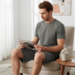 Men's Casual Cargo Shorts With Elastic Waist