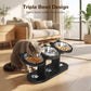Anti-Slip Elevated 3-Bowl Pet Feeder Comfort Food Water Station For Pets