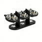 Anti-Slip Elevated 3-Bowl Pet Feeder Comfort Food Water Station For Pets