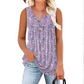 🌸 Women's Printed Button Sleeveless Top – Chic Print, Breathable & Lightweight ✨