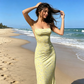 Summer Backless Floral Spaghetti Strap Dress