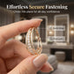 Elegant Geometric Hoop Earrings with Sparkling Accents