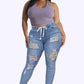 🔥Women's Skinny Stretch Ripped Jeans