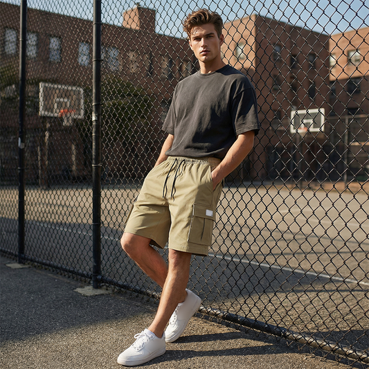 📢📢Buy 1 Get 1 Free⏰Men's Casual Cargo Shorts with Elastic Waist