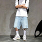 📢📢30% OFF !! ⏰Men's Fashion Loose Fit Denim Shorts with Raw Hem