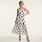 ✨ Polka Dot Strapless Dress - Summer Must-Have! ✨