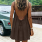 Summer Backless Spaghetti Strap Mini Dress