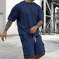 Men's Casual Short Sleeve T-Shirt Shorts Set