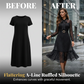 Elegant Polka Dot Tie-Neck Midi Dress 