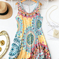 📢📢40% OFF !! ⏰Casual Sleeveless A-Line Printed Summer Dress