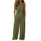 Women's Casual Sleeveless Top and Wide-Leg Pants Set