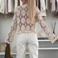 📢📢30% OFF !! ⏰Women's Floral Crochet Knit Cardigan