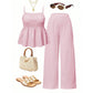 📢📢60% OFF !! ⏰Women's Casual Cami Top & Wide-Leg Pants Set