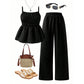 📢📢60% OFF !! ⏰Women's Casual Cami Top & Wide-Leg Pants Set