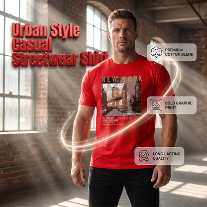 📢📢40% OFF !! ⏰Urban Style New York City Short Sleeve Top