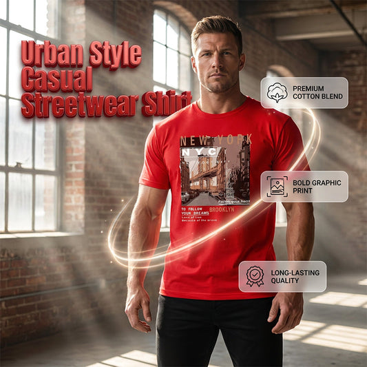📢📢40% OFF !! ⏰Urban Style New York City Short Sleeve Top