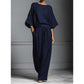 📢📢40% OFF !! ⏰Women's Two-Piece Loose Fit Top and Wide-Leg Pants Set