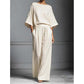 📢📢40% OFF !! ⏰Women's Two-Piece Loose Fit Top and Wide-Leg Pants Set