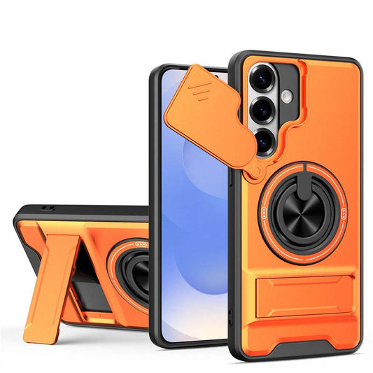 📢📢50% OFF !! ⏰Samsung Phone Cases-Heavy-Duty Case with Camera Cover & Ring Stand