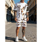 📢📢40% OFF !! ⏰ Men's Lion Graphic Set – Bold, Breathable, Urban Cool 😎