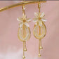 📢📢39% OFF !! ⏰Elegant Flower Tassel Dangle Earrings