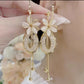 📢📢39% OFF !! ⏰Elegant Flower Tassel Dangle Earrings