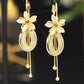 📢📢39% OFF !! ⏰Elegant Flower Tassel Dangle Earrings