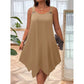 Women's Sleeveless Dress with Asymmetrical Hem