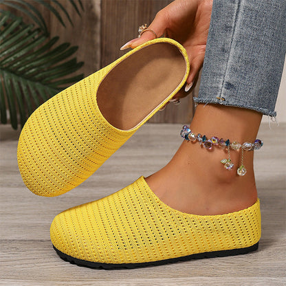 📢📢60% OFF !!⏰Women's Breathable Knit Slip-On Mules
