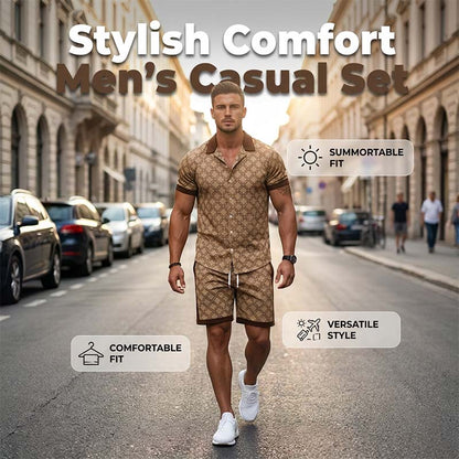 📢📢40% OFF !!⏰Men's Printed 2-Piece Summer Set